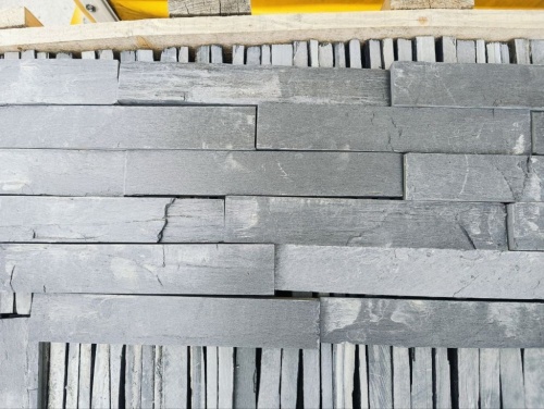 Плитка чёрная из натурального камня фасадная 30 см * 5 см, толщина 7 мм -30 мм купить в Юрюзани